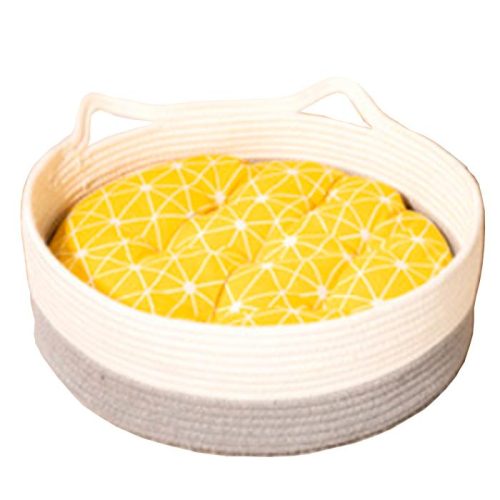 CAMA TEJIDA PARA GATO AZULSKY